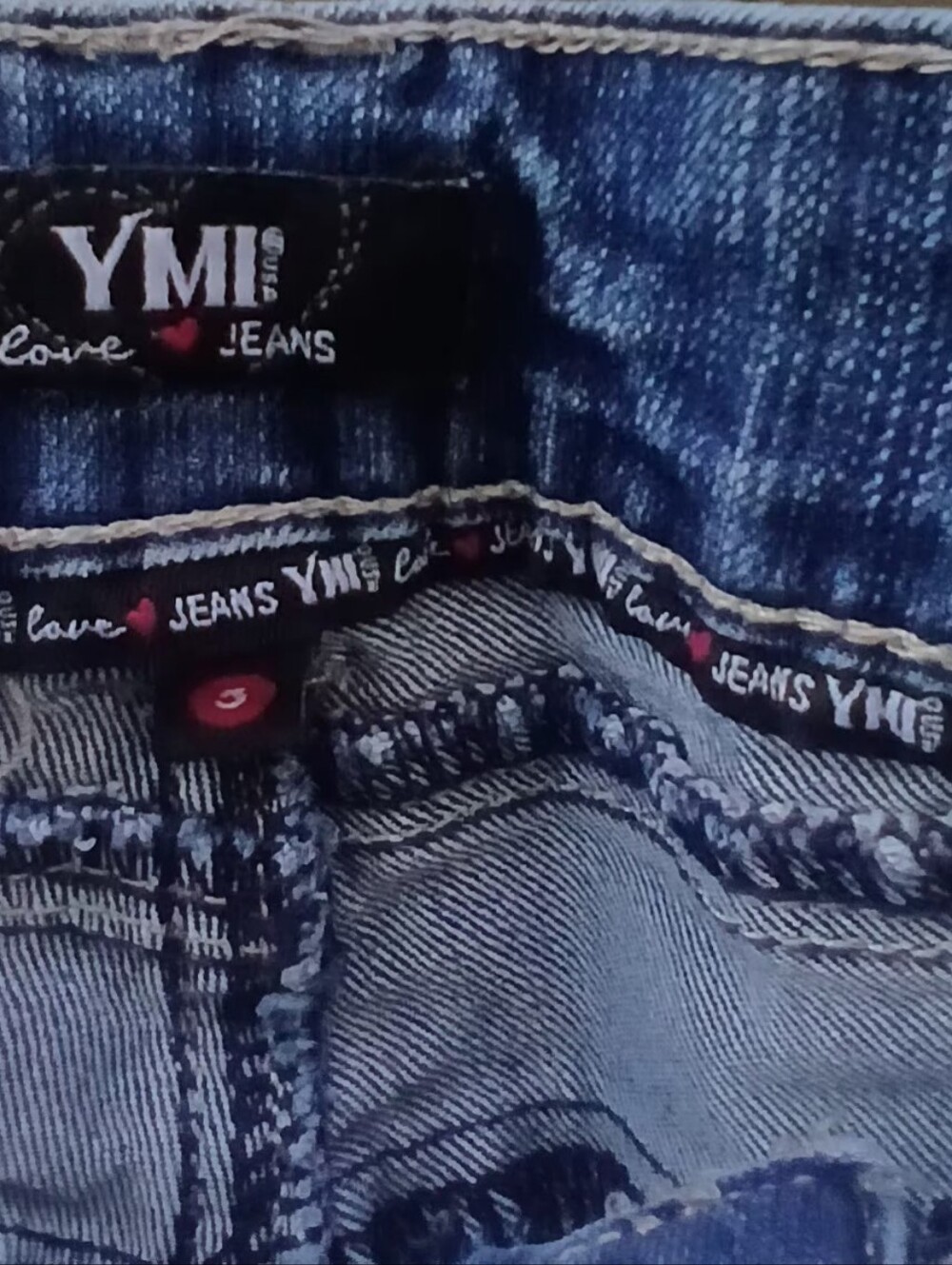YMI Women's Medium Blue Stretch Denim Jeggings